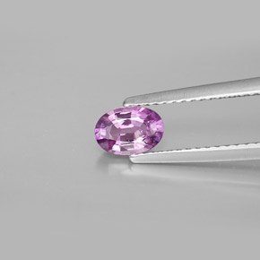 0.69 ct Purple Sapphire Gemstone, Sapphire Gem in Oval Facet Shape for Sale.