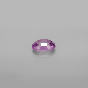 Sapphire Gemstone in 6.2 x 4.3 mm Size for Sale, Sapphire Stone in Pinkish Purple Color