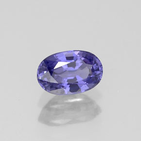 0.67 ct Violet Sapphire Stone, Natural Sapphire in Oval Facet Shape for Sale