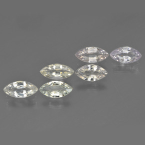 2.79 ctw Multicolor Sapphire Gemstones, Sapphire Gems in Marquise Facet Shape for Sale.