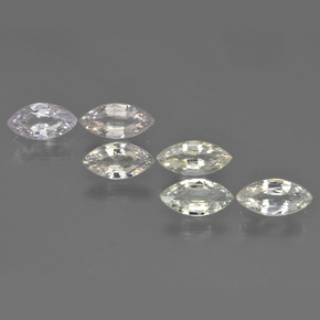 2.79 ctw Multicolor Sapphire Stones, Natural Sapphire in Marquise Facet Shape for Sale