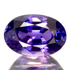 0.73 ct Blue Sapphire Gemstone, Sapphire Gem in Oval Facet Shape for Sale.