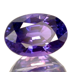 0.73 ct Blue Sapphire Stone, Natural Sapphire in Oval Facet Shape for Sale
