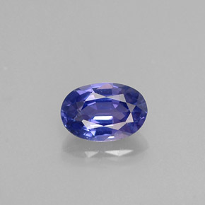 0.60 ct Violet Sapphire Gemstone, Sapphire Gem in Oval Facet Shape for Sale.