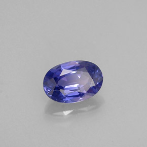 0.60 ct Violet Sapphire Stone, Natural Sapphire in Oval Facet Shape for Sale