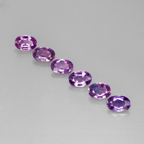 3.52 ct Violet Sapphire Gemstone, Sapphire Gem in Oval Facet Shape for Sale.