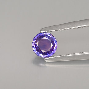 0.51 ct Violet Sapphire Gemstone, Sapphire Gem in Round Facet Shape for Sale.