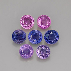 2.45 ct Violet Sapphire Gemstone, Sapphire Gem in Round Facet Shape for Sale.