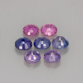 Sapphire Gemstone in 4 mm (calibrated) Size for Sale, Sapphire Stone in Pinkish Purple Color