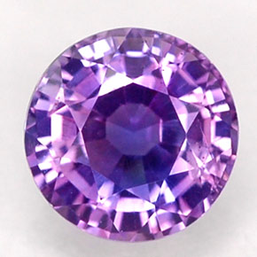 0.65 ct Violet Sapphire Gemstone, Sapphire Gem in Round Facet Shape for Sale.
