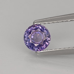 0.65 ct Violet Sapphire Gemstone, Sapphire Gem in Round Facet Shape for Sale.