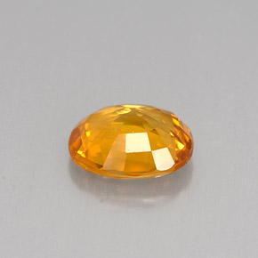 Sapphire Gemstone in 8.3 x 7 mm Size for Sale, Sapphire Stone in Yellow Golden Color