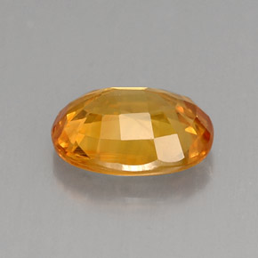 Sapphire Gemstone in 8.2 x 6.5 mm Size for Sale, Sapphire Stone in Yellow Golden Color