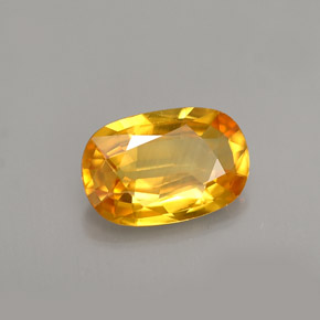1.50 ct Yellow Sapphire Stone, Natural Sapphire in Oval Facet Shape for Sale