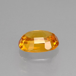 Sapphire Gemstone in 8 x 6 mm (calibrated) Size for Sale, Sapphire Stone in Yellow Golden Color