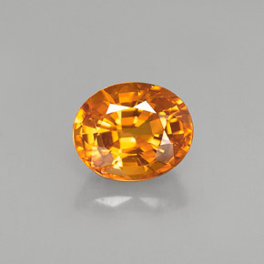 1.67 ct Yellow Sapphire Gemstone, Sapphire Gem in Oval Facet Shape for Sale.