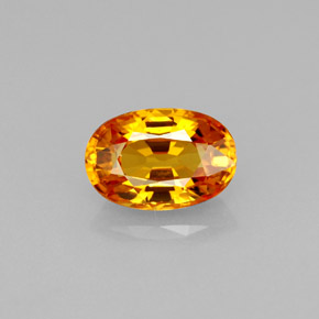 1.36 ct Yellow Sapphire Gemstone, Sapphire Gem in Oval Facet Shape for Sale.