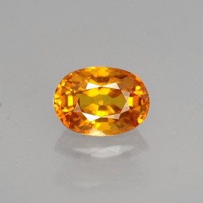 1.52 ct Yellow Sapphire Gemstone, Sapphire Gem in Oval Facet Shape for Sale.
