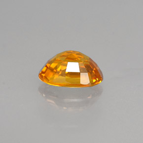 Sapphire Gemstone in 7.6 x 5.5 mm Size for Sale, Sapphire Stone in Yellow Golden Color