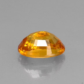 Sapphire Gemstone in 7.5 x 5.2 mm Size for Sale, Sapphire Stone in Yellow Golden Color