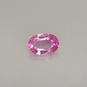 0.54 ct Pink Sapphire Gemstone, Sapphire Gem in Oval Facet Shape for Sale.