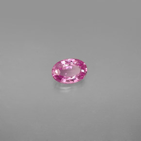 0.58 ct Pink Sapphire Stone, Natural Sapphire in Oval Facet Shape for Sale