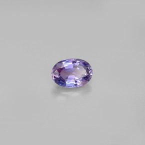 0.63 ct Violet Sapphire Stone, Natural Sapphire in Oval Facet Shape for Sale