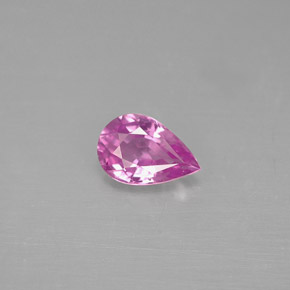 0.46 ct Pink Sapphire Gemstone, Sapphire Gem in Pear Facet Shape for Sale.