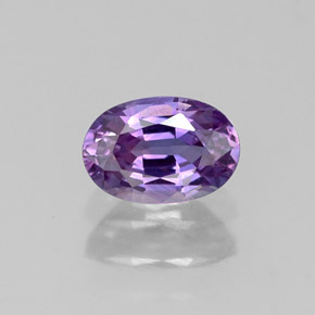 0.61 ct Violet Sapphire Gemstone, Sapphire Gem in Oval Facet Shape for Sale.