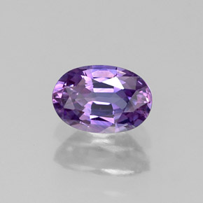 0.61 ct Violet Sapphire Stone, Natural Sapphire in Oval Facet Shape for Sale