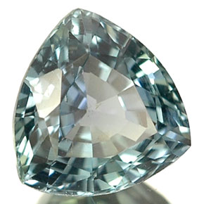 1.08 ct Green Sapphire Stone, Natural Sapphire in Trillion Facet Shape for Sale