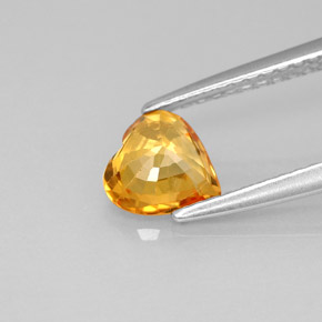 Sapphire Gemstone in 6 x 6 mm (calibrated) Size for Sale, Sapphire Stone in Yellow Golden Color