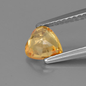 Sapphire Gemstone in 6 x 6 mm (calibrated) Size for Sale, Sapphire Stone in Yellow Golden Color