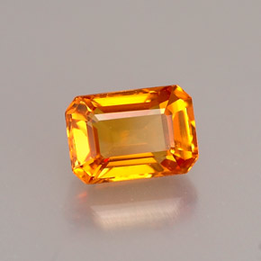 0.97 ct Yellow Sapphire Gemstone, Sapphire Gem in Octagon Facet Shape for Sale.