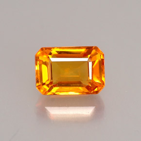 0.97 ct Yellow Sapphire Stone, Natural Sapphire in Octagon Facet Shape for Sale