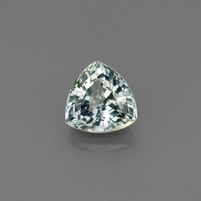 1.11 ct Green Sapphire Gemstone, Sapphire Gem in Trillion Facet Shape for Sale.