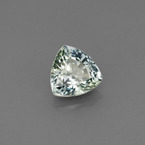 1.11 ct Green Sapphire Stone, Natural Sapphire in Trillion Facet Shape for Sale
