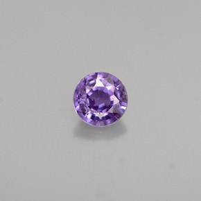 0.47 ct Violet Sapphire Gemstone, Sapphire Gem in Round Facet Shape for Sale.