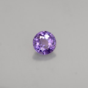 0.47 ct Violet Sapphire Stone, Natural Sapphire in Round Facet Shape for Sale
