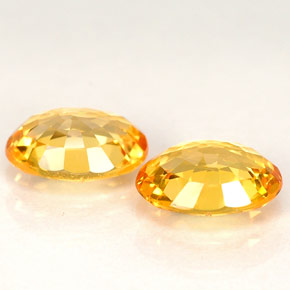Sapphire Gemstone in 7 x 5 mm (calibrated) Size for Sale, Sapphire Stone in Yellow Golden Color
