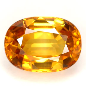2.46 ct Yellow Sapphire Gemstone, Sapphire Gem in Oval Facet Shape for Sale.
