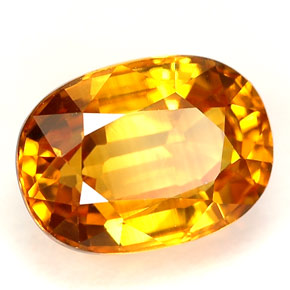 2.46 ct Yellow Sapphire Stone, Natural Sapphire in Oval Facet Shape for Sale