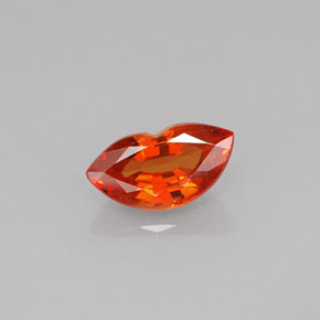 1.25 ct Orange Sapphire Gemstone, Sapphire Gem in Fancy Facet Shape for Sale.
