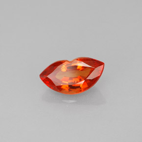 1.25 ct Orange Sapphire Stone, Natural Sapphire in Fancy Facet Shape for Sale