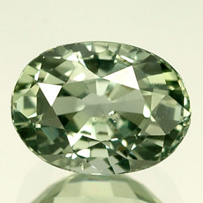 1.50 ct Green Sapphire Gemstone, Sapphire Gem in Oval Facet Shape for Sale.