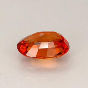 Sapphire Gemstone in 7 x 5 mm (calibrated) Size for Sale, Sapphire Stone in Reddish Orange Color