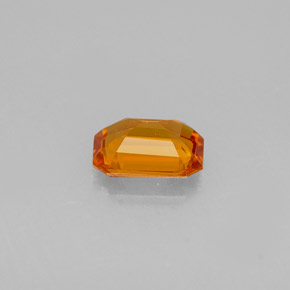 Sapphire Gemstone in 6.1 x 4.2 mm Size for Sale, Sapphire Stone in Yellow Orange Color
