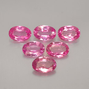 3.06 ct Pink Sapphire Stone, Natural Sapphire in Oval Facet Shape for Sale