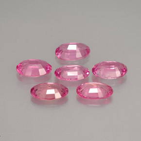 Sapphire Gemstone in 6 x 4 mm (calibrated) Size for Sale, Sapphire Stone in Purple Pink Color