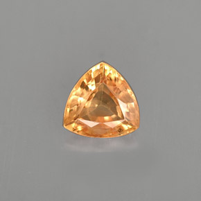 1.02 ct Yellow Sapphire Gemstone, Sapphire Gem in Trillion Facet Shape for Sale.